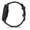 GARMIN INTERNATIONAL Venu 3 - Šiferio nerūdijančio plieno apvadas su juodu korpusu ir silikoniniu dirželiu - 45 mm