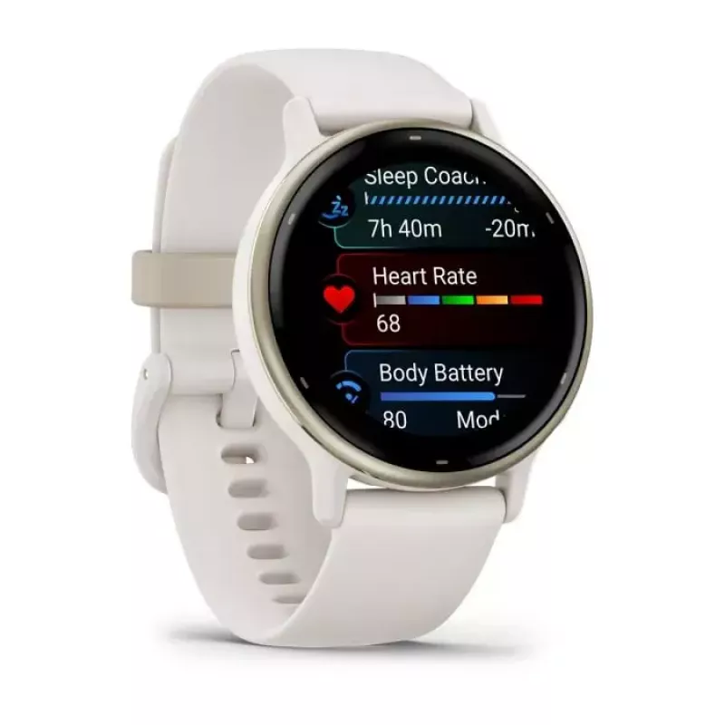 Išmanusis laikrodis GARMIN Vivoactive 5 — sportinis laikrodis, 42 mm aliuminio / polimero korpusas, 1,2 colio AMOLED, GPS / GLONASS / Galileo, ŠSD ir SpO2, 5 ATM, 11 dienų baterija