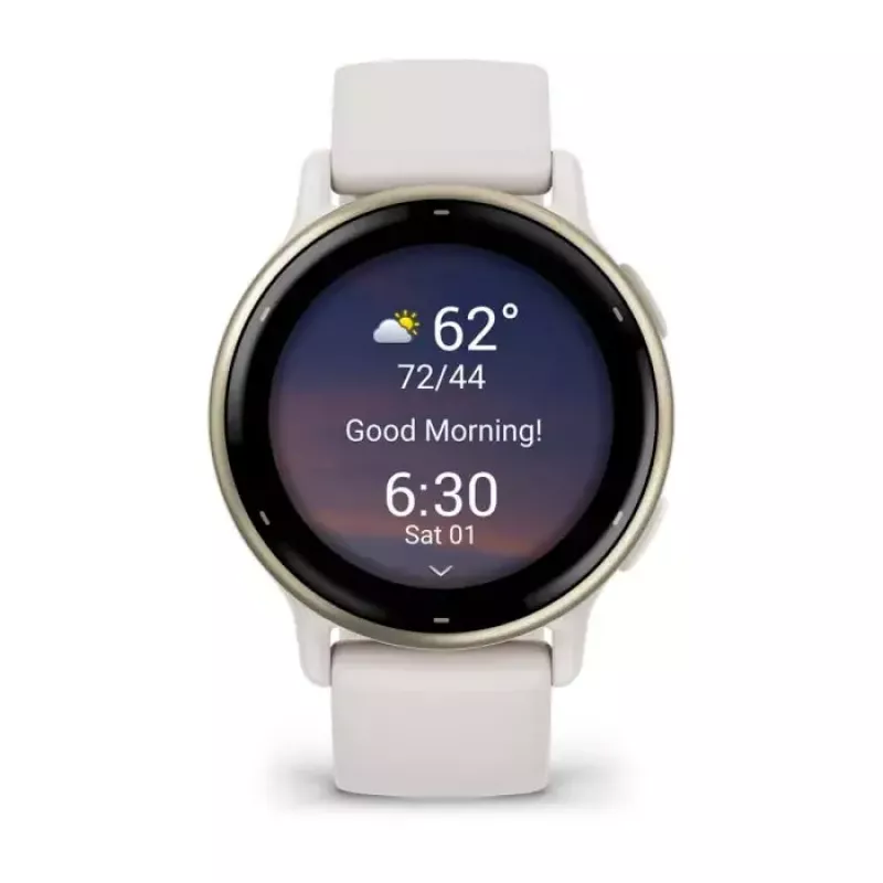 Išmanusis laikrodis GARMIN Vivoactive 5 — sportinis laikrodis, 42 mm aliuminio / polimero korpusas, 1,2 colio AMOLED, GPS / GLONASS / Galileo, ŠSD ir SpO2, 5 ATM, 11 dienų baterija