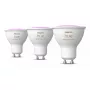 Philips Hue White and colour ambience GU10 – protingas prožektorius – (3 vnt. pakuotė)