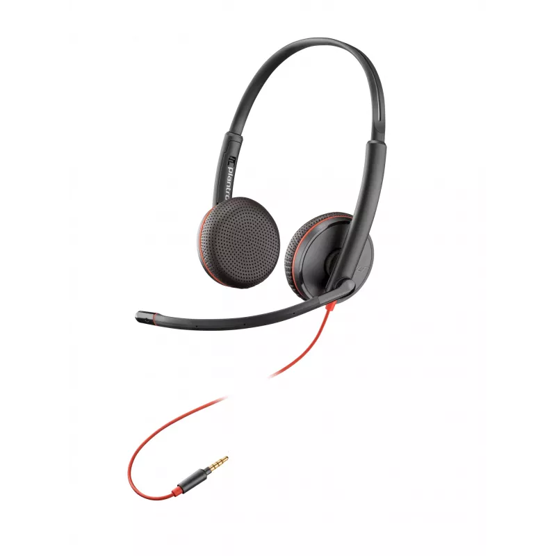 HP Poly Blackwire C3225 Top, laidinis, biuro/skambučių centras, 87 g, ausinės, juodos
