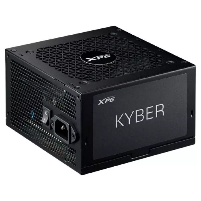 XPG KYBER 750W maitinimo blokas, 750 W, 100 - 240 V, 47 - 63 Hz, 10 A, Apsauga nuo viršsrovių, viršįtampių, perkaitimo, trumpojo jungimo, įtampos šuolių ir įsijungimo srovių..., 20+4 pin ATX