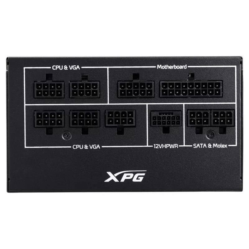 XPG COREREACTOR II 850W maitinimo blokas, 850 W, 100 - 240 V, 47 - 63 Hz, 12 A, 22 A, 62,5 A