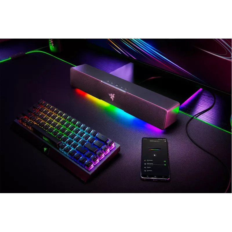 RAZER Leviathan V2 X - Kompiuterinių žaidimų garso juosta - juoda