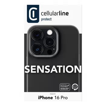 Cellularline Sensation - iPhone 16 Pro Soft-touch silikoninis dėklas