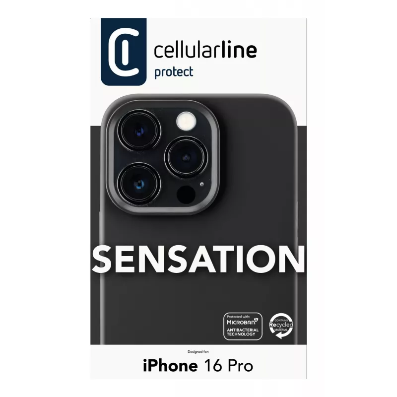 Cellularline Sensation - iPhone 16 Pro Soft-touch silikoninis dėklas