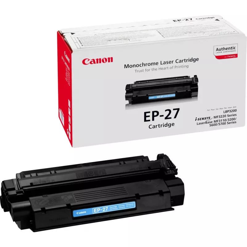“Canon EP-27” dažų kasetė, 1 vnt., Originali, juoda