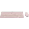 LOGITECH belaidė klaviatūra ir pelė Mk470 - rožinė, QWERTY US/tarpt.