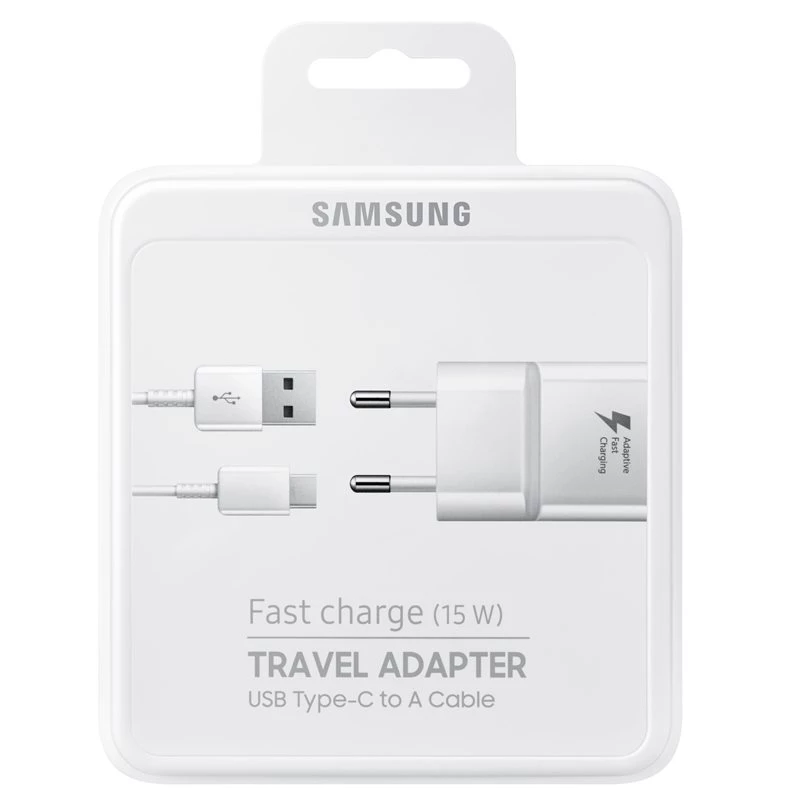 Samsung EP-TA20 universalus baltas USB vidaus įkroviklis