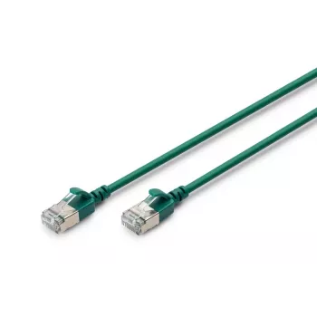 DIGITUS Plonas komutacinis kabelis - CAT6A - F-FTP - 3m - Žalias