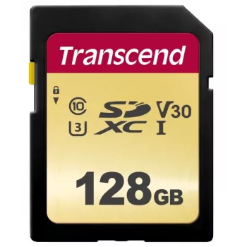 Flash atmintinė Transcend 128 GB SDXC UHS-I 500S
