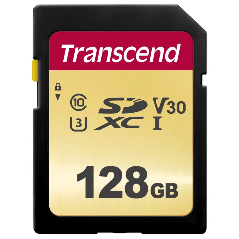 Flash atmintinė Transcend 128 GB SDXC UHS-I 500S