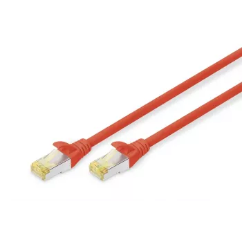 DIGITUS komutacinis kabelis - CAT6a - S/FTP - Snagless - Cu - 1m - raudonas