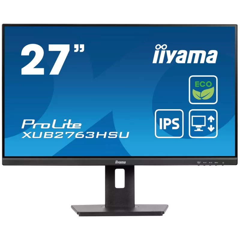 iiyama ProLite XUB2763HSU-B1 kompiuterio monitorius 68,6 cm (27 colių) 1920 x 1080 pikselių Full HD LED juodas
