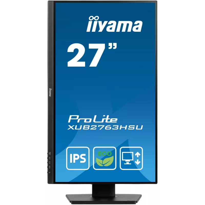 iiyama ProLite XUB2763HSU-B1 kompiuterio monitorius 68,6 cm (27 colių) 1920 x 1080 pikselių Full HD LED juodas