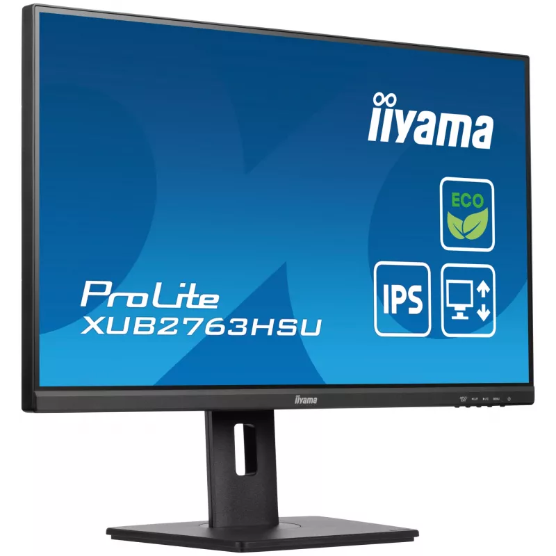 iiyama ProLite XUB2763HSU-B1 kompiuterio monitorius 68,6 cm (27 colių) 1920 x 1080 pikselių Full HD LED juodas