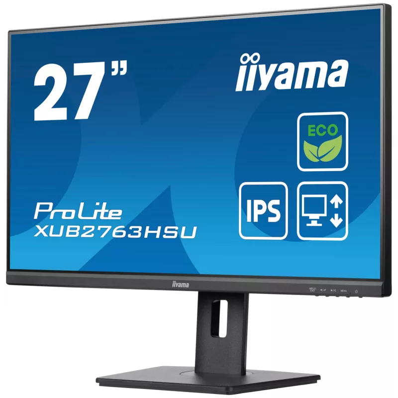 iiyama ProLite XUB2763HSU-B1 kompiuterio monitorius 68,6 cm (27 colių) 1920 x 1080 pikselių Full HD LED juodas
