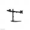 Neomounts NM-D335DBLACK Monitor stovas 10-27 colių, Spaustuvas/Laisvai pastatomas/Prakišamas, 8 kg, 25,4 cm (10 colių), 68,6 cm (27 coliai), 100 x 100 mm, Juoda