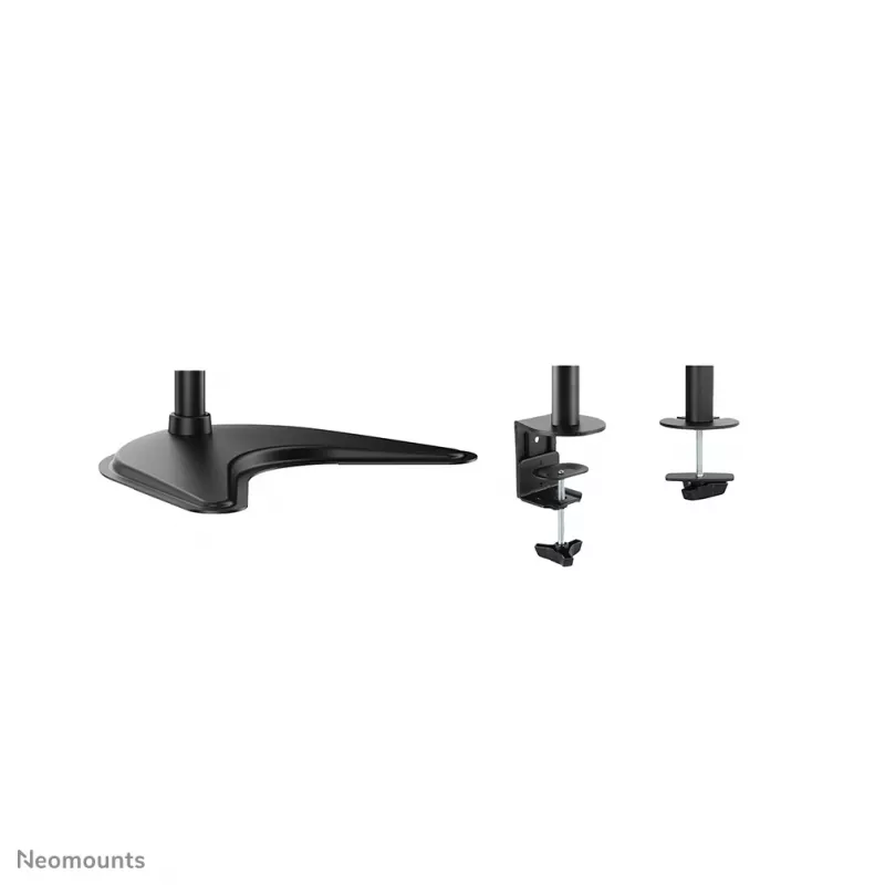 Neomounts NM-D335DBLACK Monitor stovas 10-27 colių, Spaustuvas/Laisvai pastatomas/Prakišamas, 8 kg, 25,4 cm (10 colių), 68,6 cm (27 coliai), 100 x 100 mm, Juoda