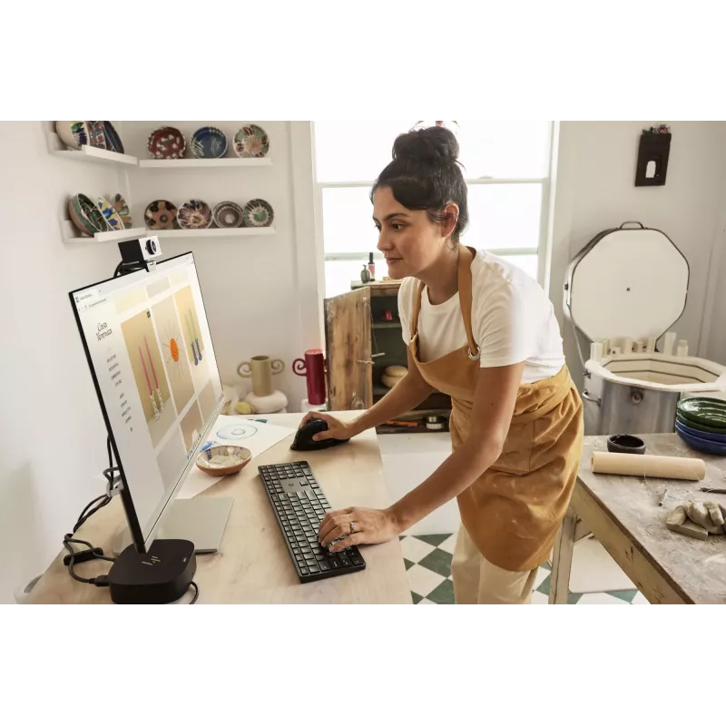 HP 455 Programuojama belaidė klaviatūra, pilno dydžio (100%), belaidė, RF belaidė, membraninė, juoda