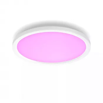Philips Hue White and colour ambience Surimu Round Panel, išmanusis lubų šviestuvas, Bluetooth/Zigbee, balta, LED, nekeičiama (-os) lemputė (-ės), įvairiaspalvė