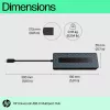 HP Universal USB-C Multiport Hub USB 3.2 Gen 1 Type-C juoda