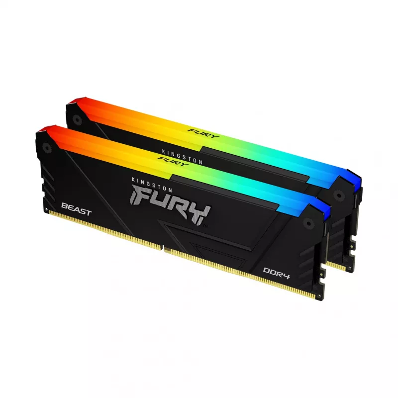 Kingston Technology FURY Beast 64GB 3200MT/s DDR4 CL16 DIMM (2 rinkinys) RGB