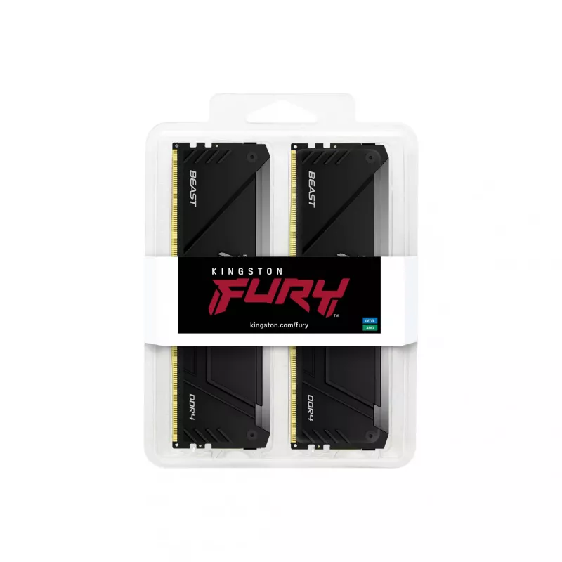 Kingston Technology FURY Beast 64GB 3200MT/s DDR4 CL16 DIMM (2 rinkinys) RGB