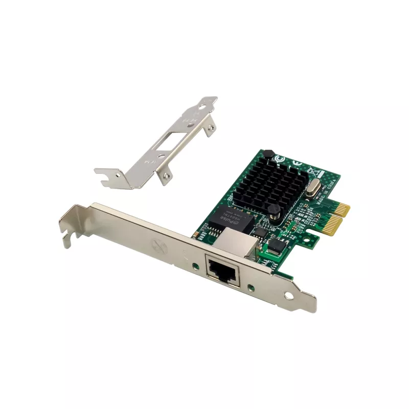LevelOne Gigabit PCIe tinklo plokštė, komplekte žemo profilio laikiklis