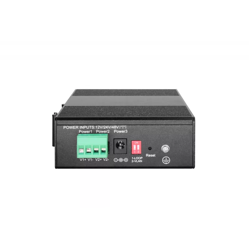 LevelOne Hilbert 6 prievadų pramoninis gigabitinis PoE Smart Lite jungiklis, 2 x SFP, 4 PoE išėjimai, 802.3at/af PoE