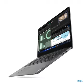 Lenovo V17 G4 IRU Intel® U U300 nešiojamasis kompiuteris 43,9 cm (17,3 colių) Full HD 8 GB DDR4-SDRAM 512 GB SSD Wi-Fi 6 (802.11ax) Windows 11 Home German Pilka