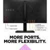 OMEN by HP 23,8 col. FHD 165Hz žaidimų monitorius – OMEN 24, 60,5 cm (23,8 col.), 1920 x 1080 pikselių, Full HD, LCD, 1 ms, juoda