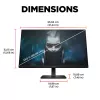 OMEN by HP 23,8 col. FHD 165Hz žaidimų monitorius – OMEN 24, 60,5 cm (23,8 col.), 1920 x 1080 pikselių, Full HD, LCD, 1 ms, juoda