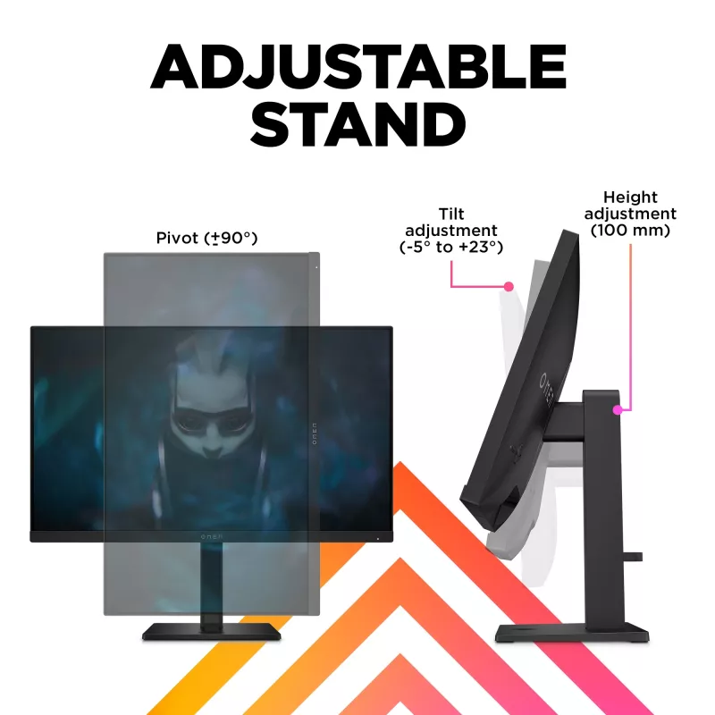 OMEN by HP 23,8 col. FHD 165Hz žaidimų monitorius – OMEN 24, 60,5 cm (23,8 col.), 1920 x 1080 pikselių, Full HD, LCD, 1 ms, juoda