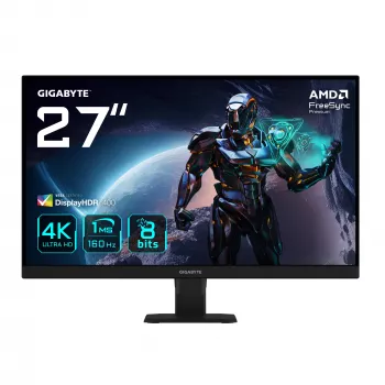 GIGABYTE GS27U 27 colių UHD žaidimų monitorius - 3840 x 2160, 160 Hz, 1 ms, 350 cd/m², Display HDR400, HDMI 2.1, Displayport 1.4