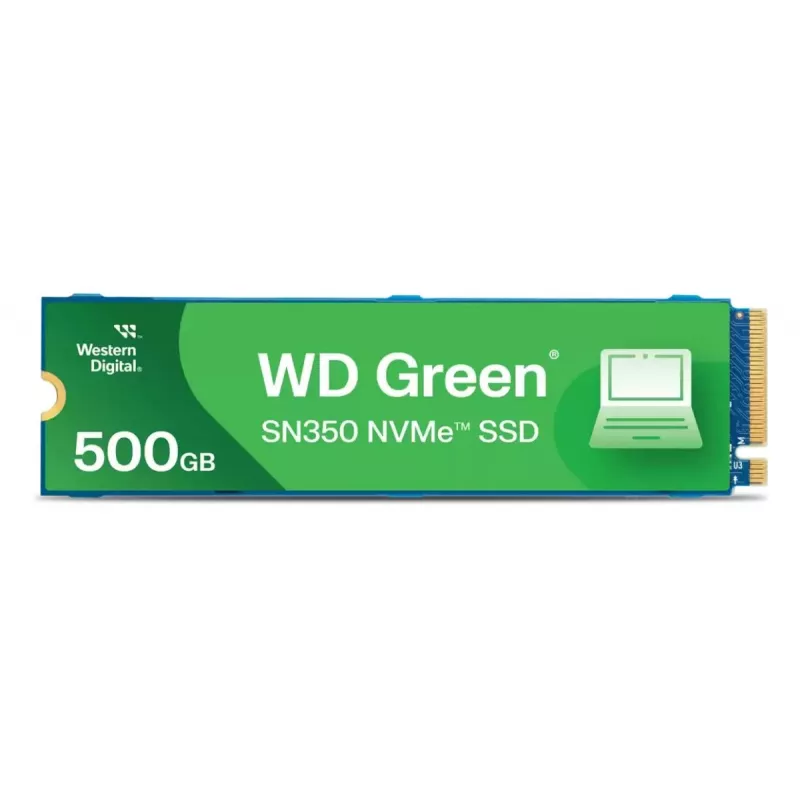 WESTERN DIGITAL SSD – WD Green SN350 – 500 GB – PCIe Gen3 x4 – M.2 2280 – TLC