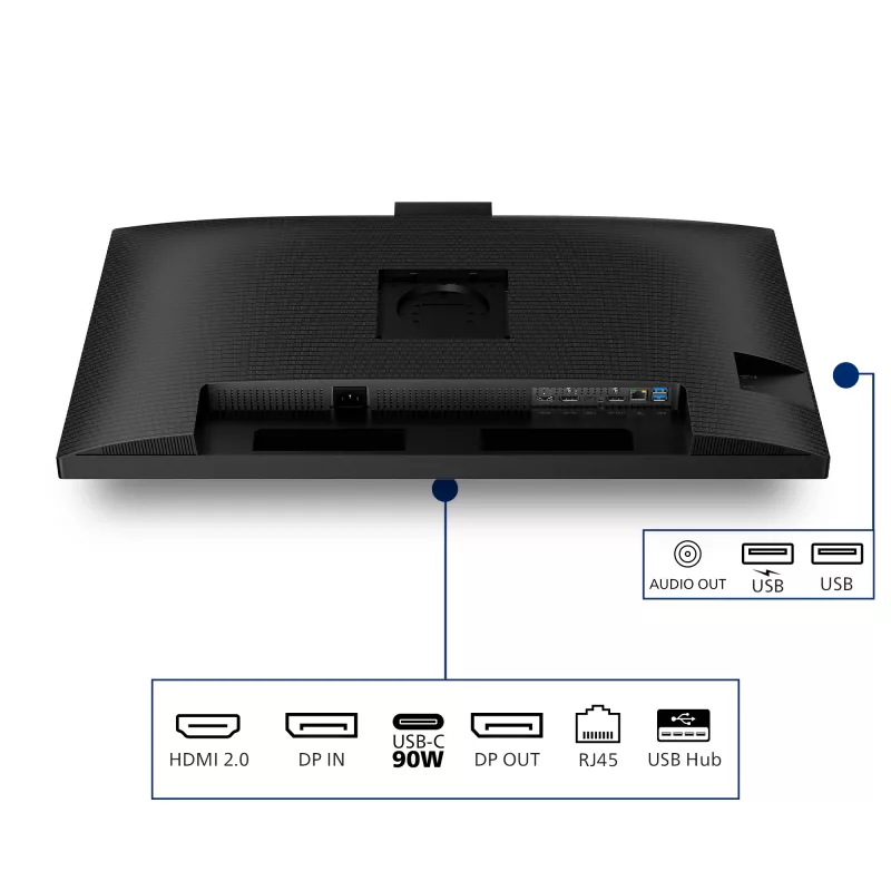 Philips 3000 serijos 32B2U3601H/00 kompiuterio monitorius 80 cm (31,5 col.) 2560 x 1440 pikselių Quad HD LCD juodas