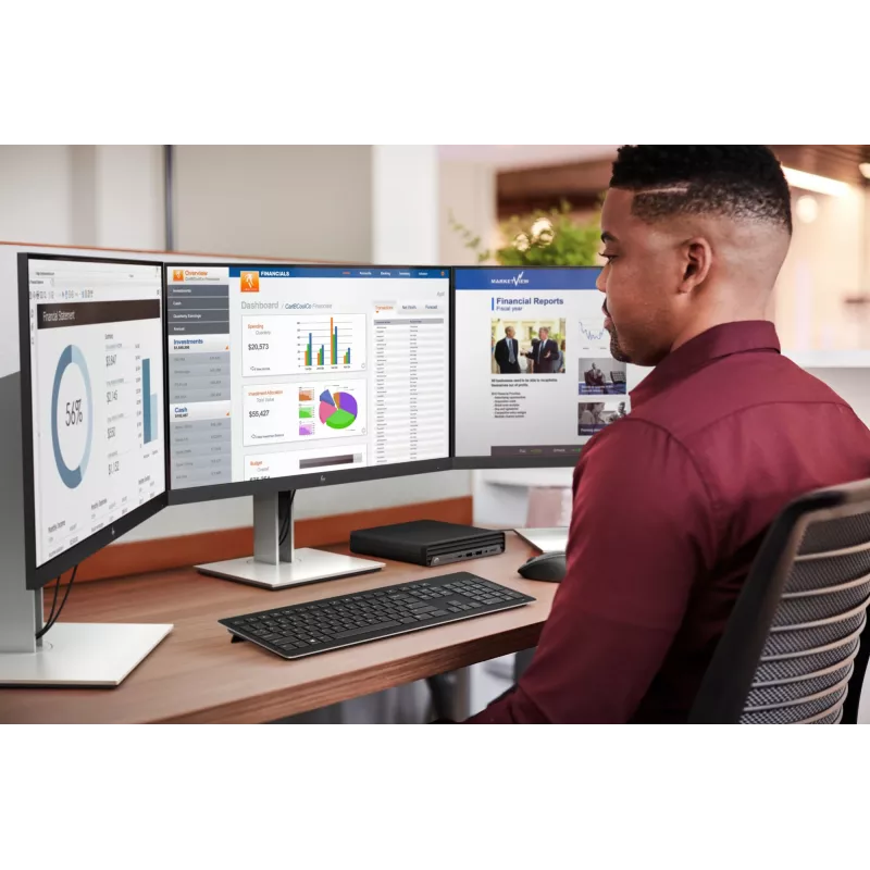 HP E-Series E24 G4 FHD Monitorius, 60,5 cm (23,8 colio), 1920 x 1080 pikselių, Full HD, LCD, 5 ms, juoda