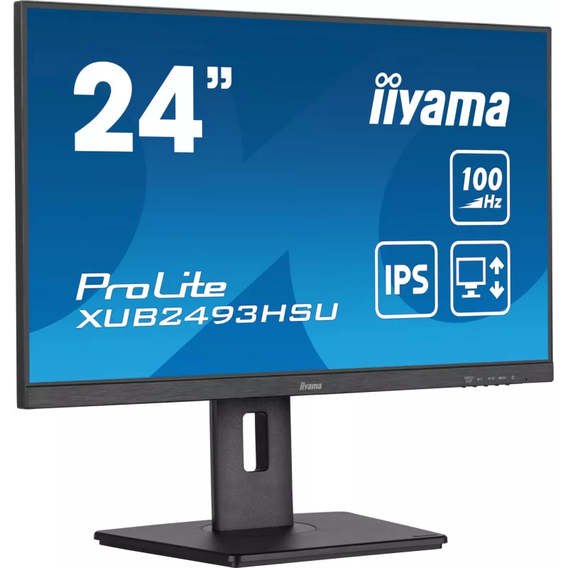 iiyama ProLite XUB2493HSU-B6 kompiuterio monitorius 60,5 cm (23,8 colio) 1920 x 1080 pikselių Full HD LED juodas