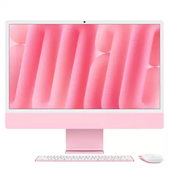 Viename kompiuteryje esantis Apple iMac 24 colių M4 16GB 256GB SSD Apple GPU macOS