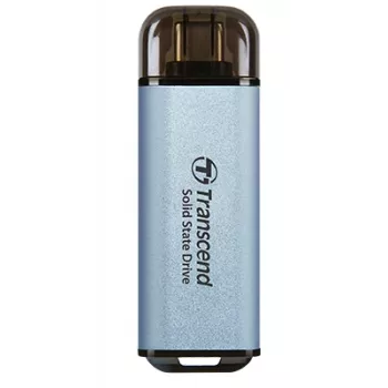 TRANSCEND Esd300c - 1TB nešiojamasis SSD - USB Type-C - 3D NAND „Flash“ atmintis - dangaus mėlynumo
