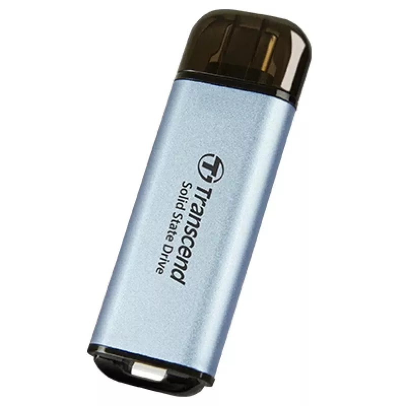TRANSCEND Esd300c - 1TB nešiojamasis SSD - USB Type-C - 3D NAND „Flash“ atmintis - dangaus mėlynumo