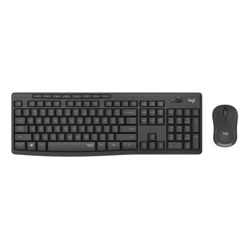 LOGITECH MK295 tylus belaidis klaviatūros ir pelės rinkinys - grafitas - Qwertz Šveicarija/Liuksemburgas