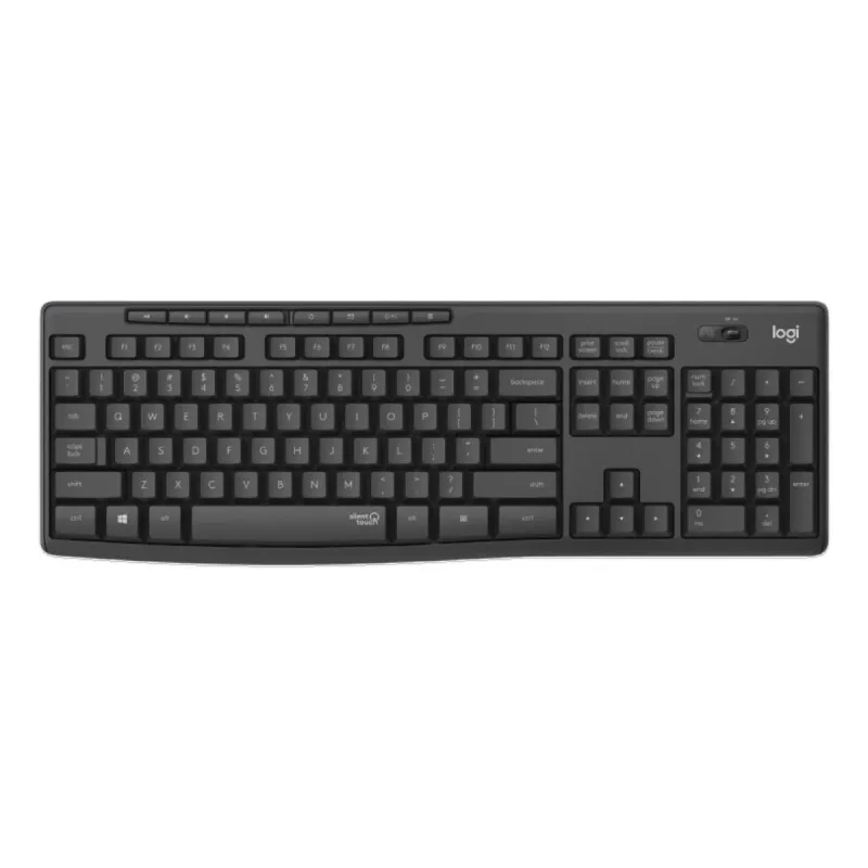 LOGITECH MK295 tylus belaidis klaviatūros ir pelės rinkinys - grafitas - Qwertz Šveicarija/Liuksemburgas
