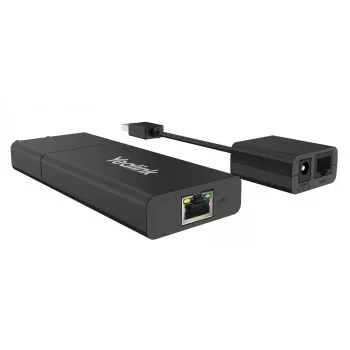 Yealink USB2CAT5E-EXT tinklo siųstuvas ir imtuvas, juodas