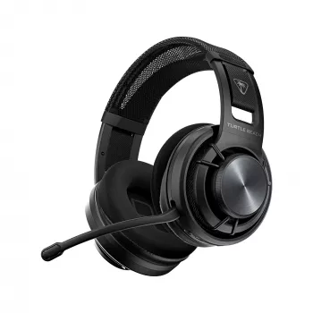 Turtle Beach Atlas Air belaidės atviros konstrukcijos ausinės kompiuteriniams žaidimams su 24 bitų aukštos kokybės garsu, transliacijų klasės mikrofonu, plūduriuojančiu ausies kaušeliu, atminties putų pagalvėlėmis ir Bluetooth ryšiu, skirtos kompiuteriui
