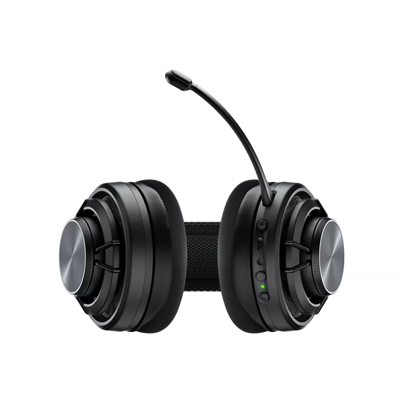 Turtle Beach Atlas Air belaidės atviros konstrukcijos ausinės kompiuteriniams žaidimams su 24 bitų aukštos kokybės garsu, transliacijų klasės mikrofonu, plūduriuojančiu ausies kaušeliu, atminties putų pagalvėlėmis ir Bluetooth ryšiu, skirtos kompiuteriui