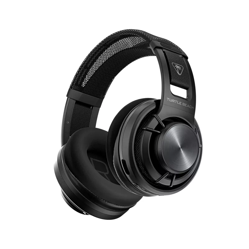 Turtle Beach Atlas Air belaidės atviros konstrukcijos ausinės kompiuteriniams žaidimams su 24 bitų aukštos kokybės garsu, transliacijų klasės mikrofonu, plūduriuojančiu ausies kaušeliu, atminties putų pagalvėlėmis ir Bluetooth ryšiu, skirtos kompiuteriui