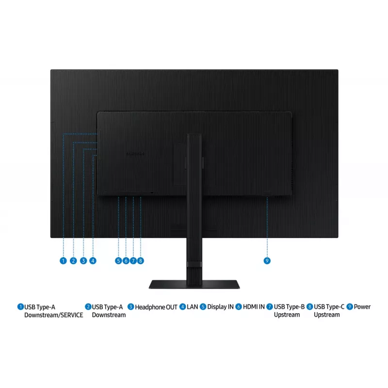 Samsung S80UD kompiuterio monitorius 94 cm (37 colių) 3840 x 2160 pikselių 4K Ultra HD LCD juodas