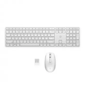 Belaidis klaviatūros ir pelės rinkinys HP 655 Full-size White